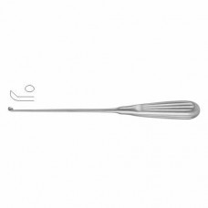 Daubenspeck Bone Curette Oval - Fig. 00 Stainless Steel, 20 cm - 8" Scoop Size 4.4 mm